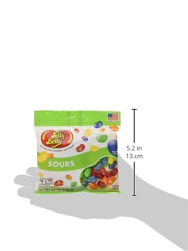 Jelly Belly Sours Flavors Assorted Jelly Beans, 3.5 Ounce (Pack Of 12)