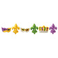 Mask, Crown and Fleur De Lis Edible Sugar Cake Toppers, 24 Count