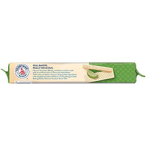 Voortman Bakery Key Lime Wafers, 10.6 oz Pack of 1 - Deliciously Crisp and Refreshing Snack Treat