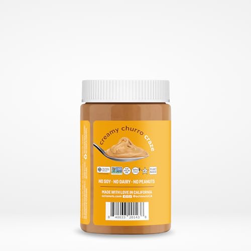Octonuts Churro Cashew Butter - 16 oz Gluten Free, Vegan, Non-GMO Cinnamon Nut Butter, No Soy, No Dairy, No Peanuts, No Palm Oil