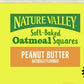Nature Valley Soft-Baked Oatmeal Squares, Peanut Butter Breakfast Snacks, 6 ct, 7.44 OZ