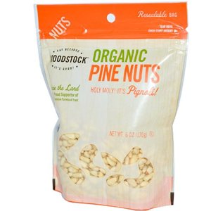 Woodstock Farms Pinenuts, 95% organic, 6 oz (pack of 8 ) ( Value Bulk Multi-pack)