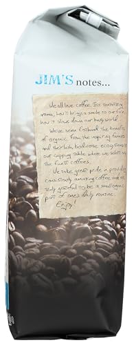 JIMS ORGANIC COFFEE Organic Ground Hazelnut Decaf Coffee, 12 OZ