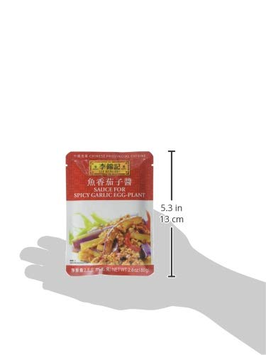 Lee Kum Kee Sauce For Spicy Garlic Eggplant, 2.8-Ounce Pouches (Pack Of 12)