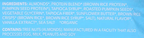 Aloha Organic Vanilla Almond Crunch Protein Bars, 14G Plant-Based Protein, Usda Certified Organic, Gluten Free & Non-Gmo, 1.9 Oz (Pack Of 12)