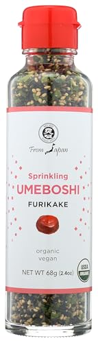 Muso From Japan Sprinkling Umeboshi Furikake, No Additives, Vegan Friendly, Usda Certified Organic, 2.4 Ounce (Pack Of 6)