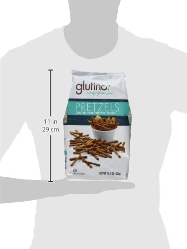 Glutino, Gluten Free Pretzel Sticks, 14.1oz Bag (Pack of 3)
