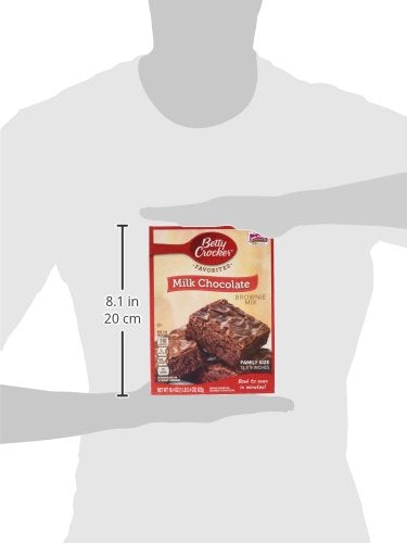 Betty Crocker Milk Chocolate Brownie Mix 18.4oz. (Pack of 4 Boxes)
