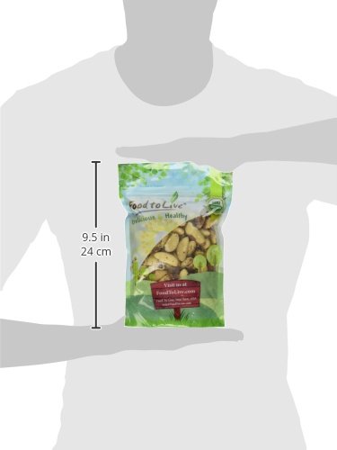 Food To Live - Organic Brazil Nuts, 1 Pound Non-Gmo, Raw, Whole, No Shell, Unsalted, Kosher, Vegan, Keto, Paleo Friendly, Bulk, Trail Mix Snack, Good Source Of Selenium.