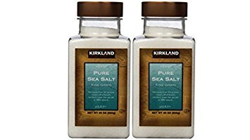 Kirkland Signature Pure Sea Salt, 30 Oz (Pack of 2)