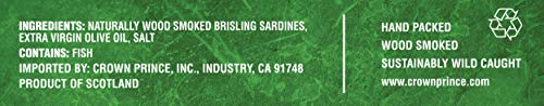 Crown Prince Two Layer Brisling Sardines In Extra Virgin Olive Oil, 3.75-Ounce Cans (Pack Of 12)