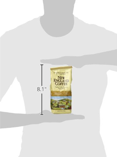New England Coffee Hazelnut Crème Medium Roast Ground Coffee, 11oz Bag