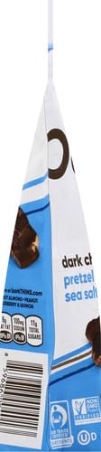 Barkthins Dark Chocolate, Pretzel And Sea Salt Snacking Chocolate Bag, 4.7 Oz