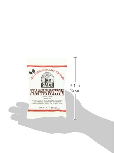 Claeys Natural Peppermint Drops, 6-Ounce Packages (Pack Of 12)