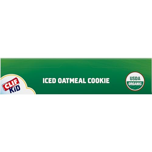 CLIF Kid Zbar - Iced Oatmeal Cookie - Soft Baked Whole Grain Snack Bars - USDA Organic - Non-GMO - Plant-Based - 1.27 oz. (6 Pac