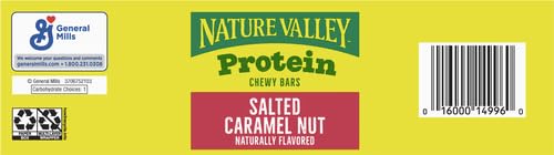 Nature Valley Protein Granola Bars, Salted Caramel Nut, Snack Bars, 15 ct