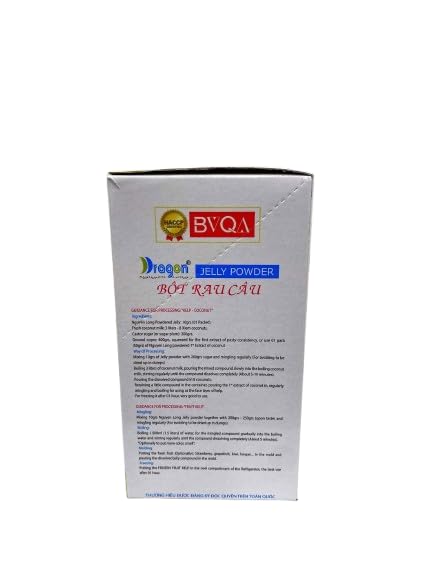 Dragon Coconut Jelly Powder -Bot Rau Cau- 12 packs x 0.35oz
