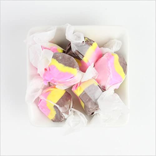 Gourmet Soft And Chewy Salt Water Taffy Candies - Individually Wrapped - Bulk Bags (Banana Split, 5 Pound (Pack Of 1))