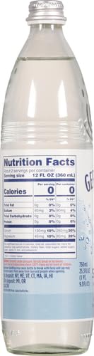 GEROLSTEINER NATURAL SPRK MINERAL WATER GLASS BOTTLE 1 CT 25.3 OZ - 0075502386671