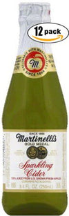 Martinellis Sparkling Apple Cider, 8.4 Fl Oz, Pack of 12 Bottles
