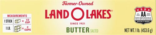 Land O Lakes Salted Butter, Made with Sweet Cream and Salt, 4 sticks, 1 lb pack