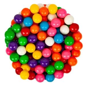 NY Spice Shop Assorted Mini Gumballs - 1 Pound Gumballs for Gumball Machine - Chewing Gum Dubble Bubble Gumballs - Fruit Flavore