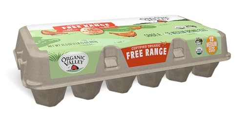 Organic Valley, Organic Free-Range Medium Brown Eggs - 18 ct