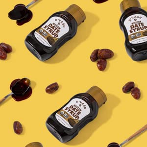 Organic Date Syrup 1 ingredient 100% Dates | DVash Organics | 16.6 oz Squeeze Bottle | California Dates, Non-GMO, Vegan, No Add