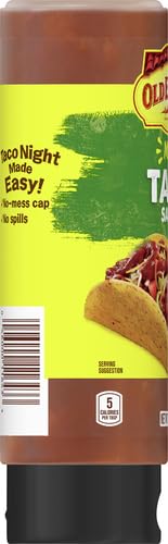 Old El Paso Taco Sauce, Mild, Squeeze Bottle, 9 Oz.