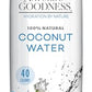6 Pack of Natures Goodness Coconut Water - 33.82 Fl Oz 1(L) (No Pulp, Sugar Free, Vegan, Hydrating Naturally)
