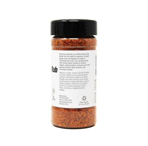 Badia Coffee Pepper Seasoning  6.5 oz - Chili Pepper  Coffee  Garlic  Brown Sugar Blend for Smoky Sweet Rub  Gluten Free  No Msg
