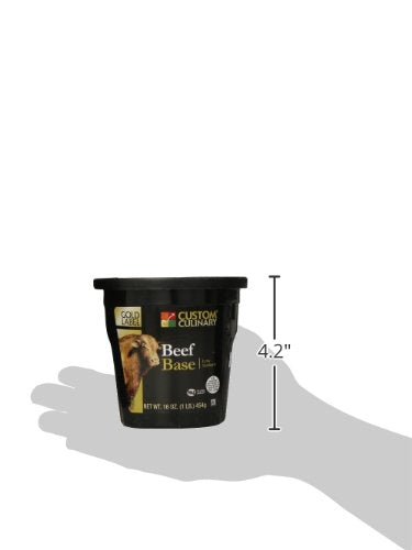 Custom Culinary Gold Label Low Sodium Base, Beef, 1 Pound