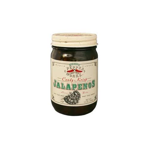Texas Pepper Works Krisp Jalapenos Candy 12-Ounce (Pack Of 3)
