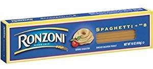 Ronzoni Spaghetti Macaroni 16 Oz. Pack Of 3.