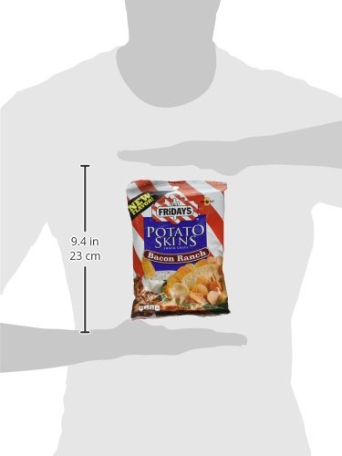 Tgi Fridays Bacon Ranch Potato Skin Chips, 3 Ounce -- 6 Per Case.