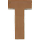 Philadelphia Candies Solid Milk Chocolate Alphabet Letter T, 1.75 Ounce Novelty Gift