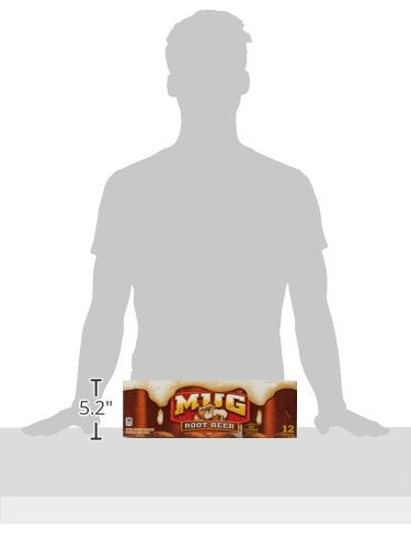Mug Root malt-inspired Cans, 12 Fl Oz (Pack of 12), Brown, Model 012000810008