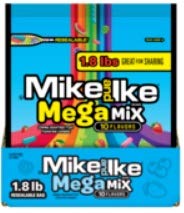 MIKE AND IKE 28.8OZ MEGA MIX STAND UP BAG 6 CT case