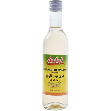 Sadaf Orange Blossom Water For Cooking - Food Grade Orange Blossom Water For Baking, Food Flavoring Or Drinking - Ideal For Persian Desserts, Cakes Or Syrups - Product Of Lebanon (12.7 Fl Oz)
