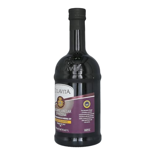Colavita 20 Star Balsamic Vinegar Of Modena, 34 Fl Oz (Pack Of 2) - Aged For 20 Years, Rich And Velvety Texture, Perfect For Dressings, Dips, And Marinades