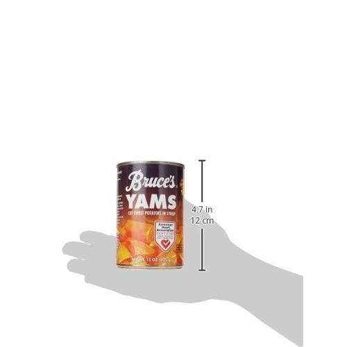 Bruces Yams Yams Cut Sweet Potatoes In Syrup, 15 Oz (Pack Of 12)