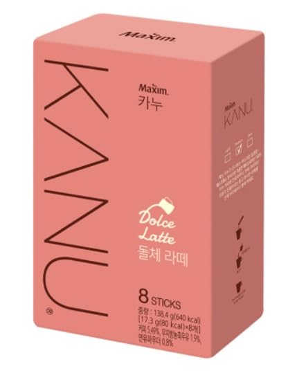 Alliving Kanu Maxim Latte Instant Coffee - Dolce, 17.3g x 8T, 1 Count (Pack of 1)