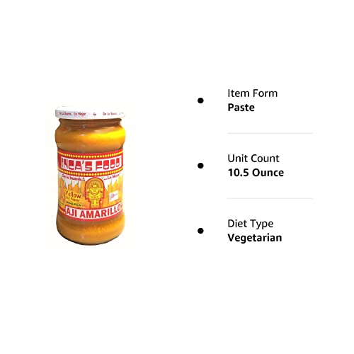 Inca'S Food Aji Amarillo - Yellow Hot Pepper Molido/Paste 10.5Oz - Product Of Peru