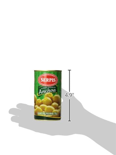 Serpis Olives Stuffed With Anchovies, 12.35 Ounce (Pack Of 6)