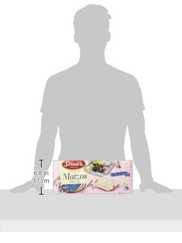 Streits Matzo, Kosher For Passover Matzoh Crackers, Airy, Crispy Crackers, 1 Pound (5 Pound)