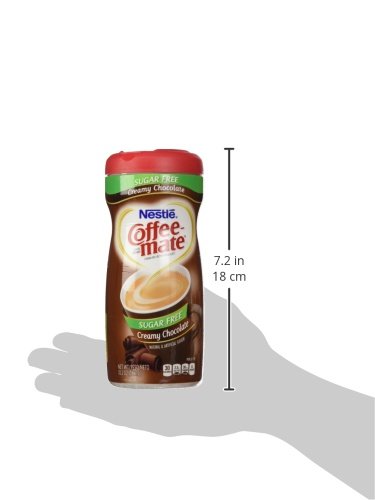 Nestle Coffee Mate Sugar Free Powdered Creamer Chocolate, 10.2 Oz (Pack Of 6
