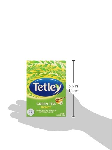 Tetley Green Tea, Honey, 72 Tea Bags | Refreshing, Light Flavor, Natural Ingredients | Ethical Sourcing