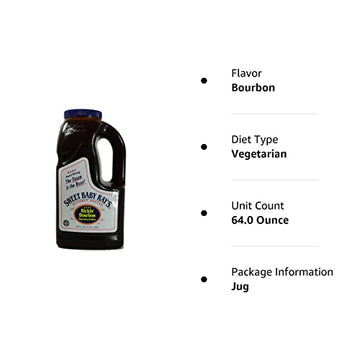 Sweet Baby Rays Kickin spirit-inspired flavor Barbecue Sauce, 64 Fl Oz (Pack of 1)