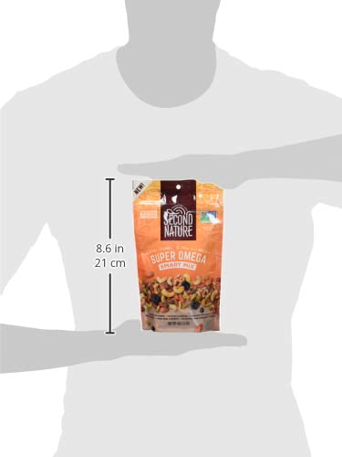Second Nature Super Omega Smart Snack Mix - 4 Oz Individual Snack Packs (Pack Of 6) - Certified Gluten-Free Snack, Ideal For Tra