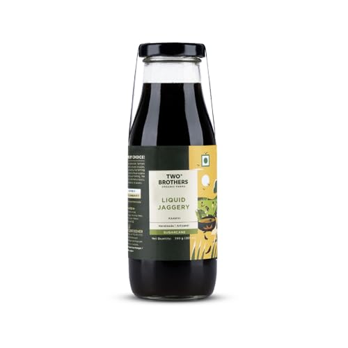 Two Brothers Organic Farms Natural Liquid Jaggery (Kaakvi) (390Ml) | Full Of Minerals And Antioxidants | Plant-Based Natural Swe